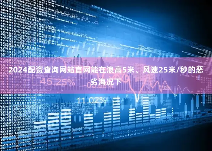 2024配资查询网站官网能在浪高5米、风速25米/秒的恶劣海况下